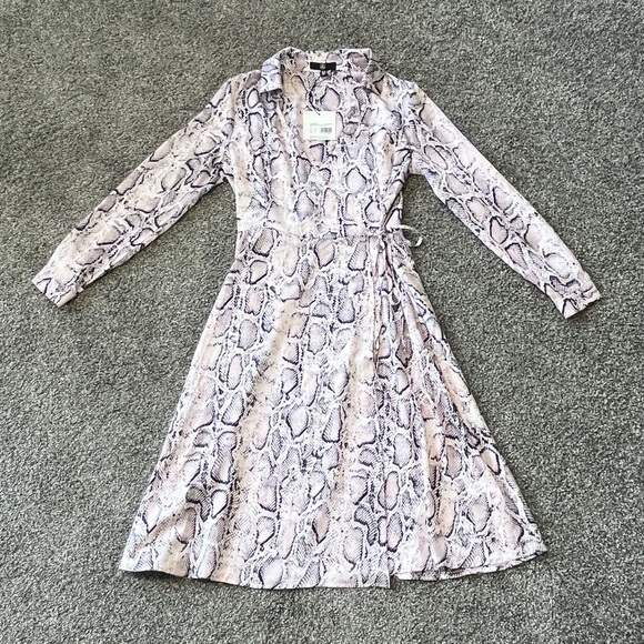Missguided Snake Print Dress Size 8 - Picture 3 of 7